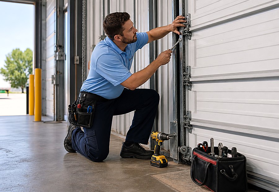 After Commercial garage door service