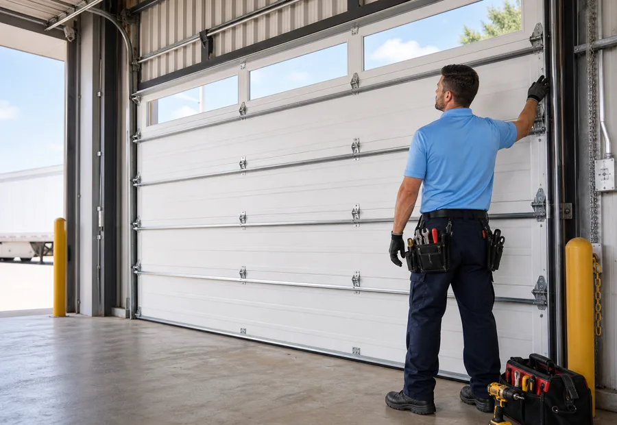 After Commercial garage door service