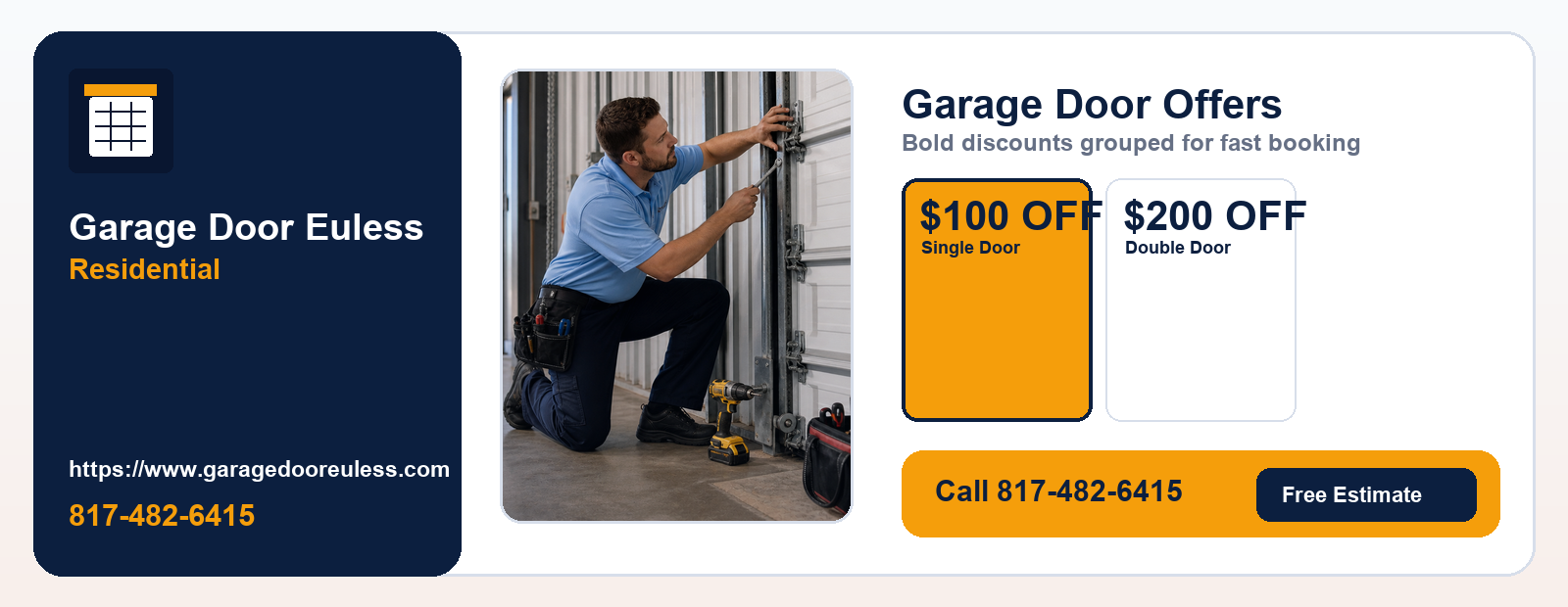 $100 OFF Single Door + $200 OFF Double Door coupon for Residential